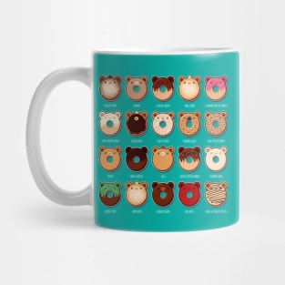 Bear Donut Flavors Mug